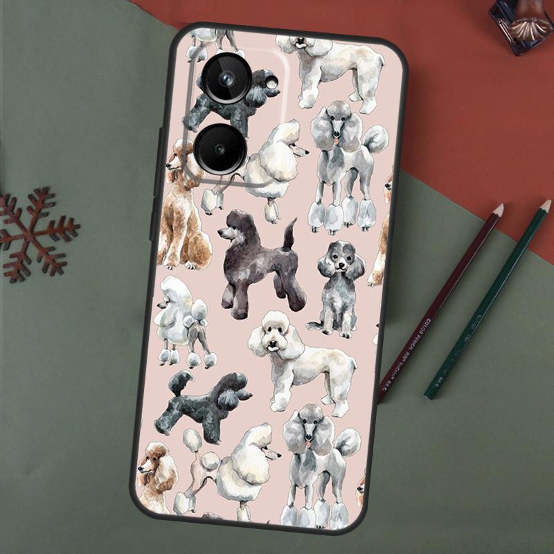 Poodle Dog Cartoon Case For Realme C75 C65 C67 C71 C63 C61 C55 C51 C53 C35 11 12 13 14 15 Pro Plus GT6 GT7 Pro