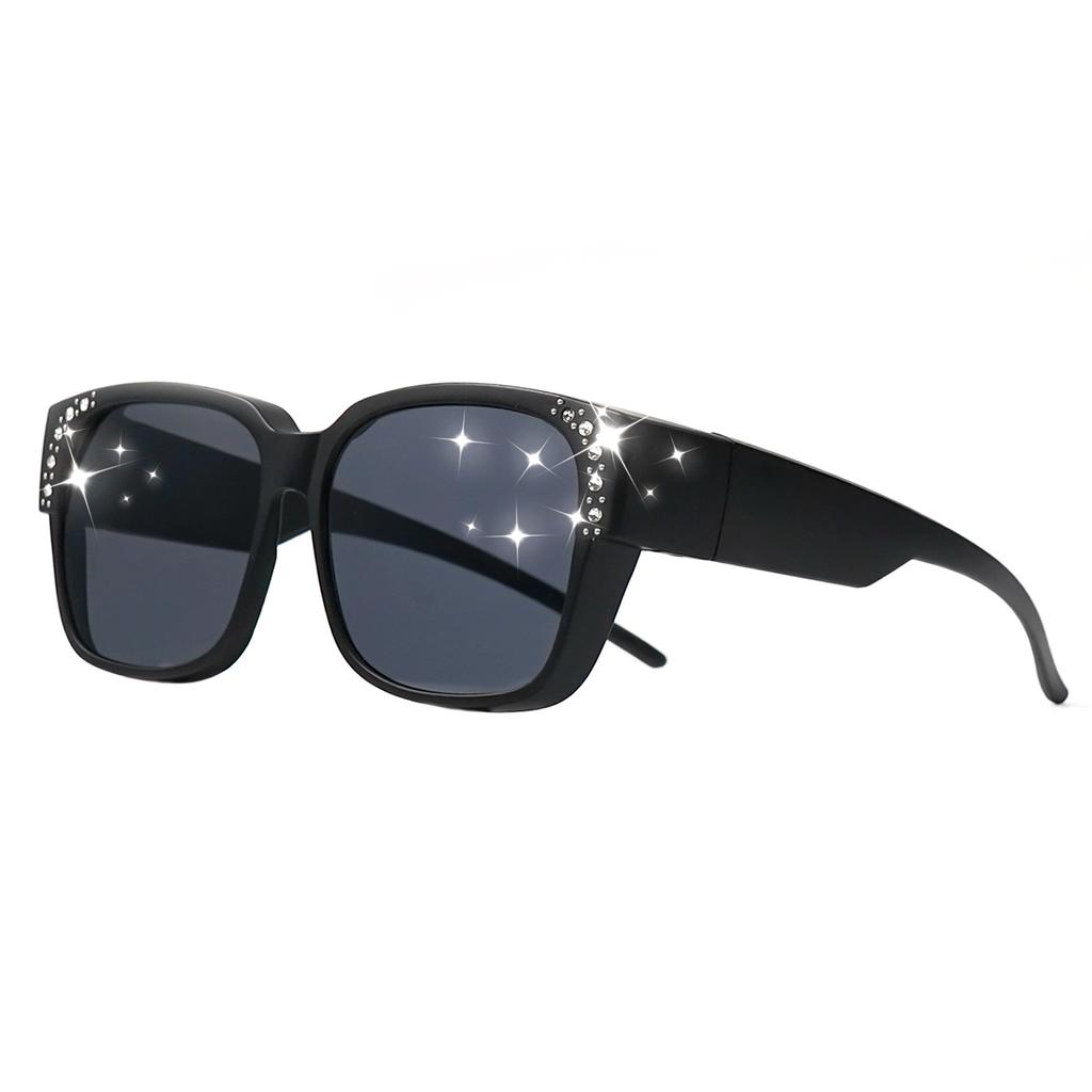 Oversized Square Fashion Sunglasses - Decorative Lenses for Fashion & Style, Stylish Eyewear, Elegant Eyewear