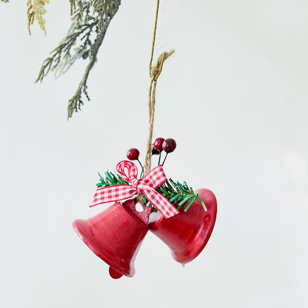 Weihnachtsornamente 4 Stück Vintage Metall Hängender Anhänger Zierglocke Für Kamin Fenster Wohnzimmer Baum Türkranz