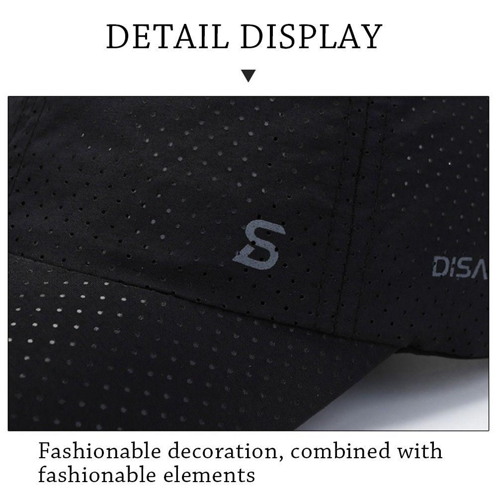 Breathable Sun Visor Mesh Snapback Hat Men Women Baseball Cap