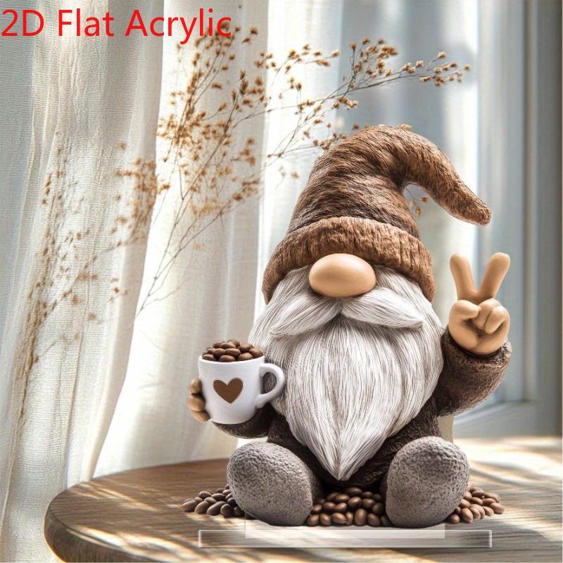 Christmas Halloween Easter Gnome Ornament  2D Xmas Adorable Decor for Home Office Cute Christmas Gift for Kid and Adult Decor