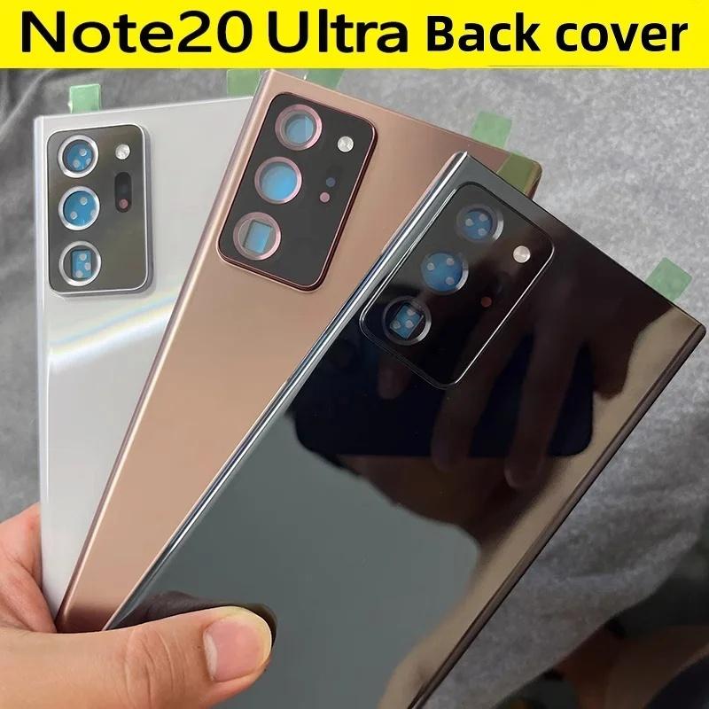 Zadní sklo kryt baterie pro Samsung Galaxy Note20 Note20Ultra SM-N9810 N9860 N986U1 Pouzdro Zadní kryt Náhradní díly Dveře