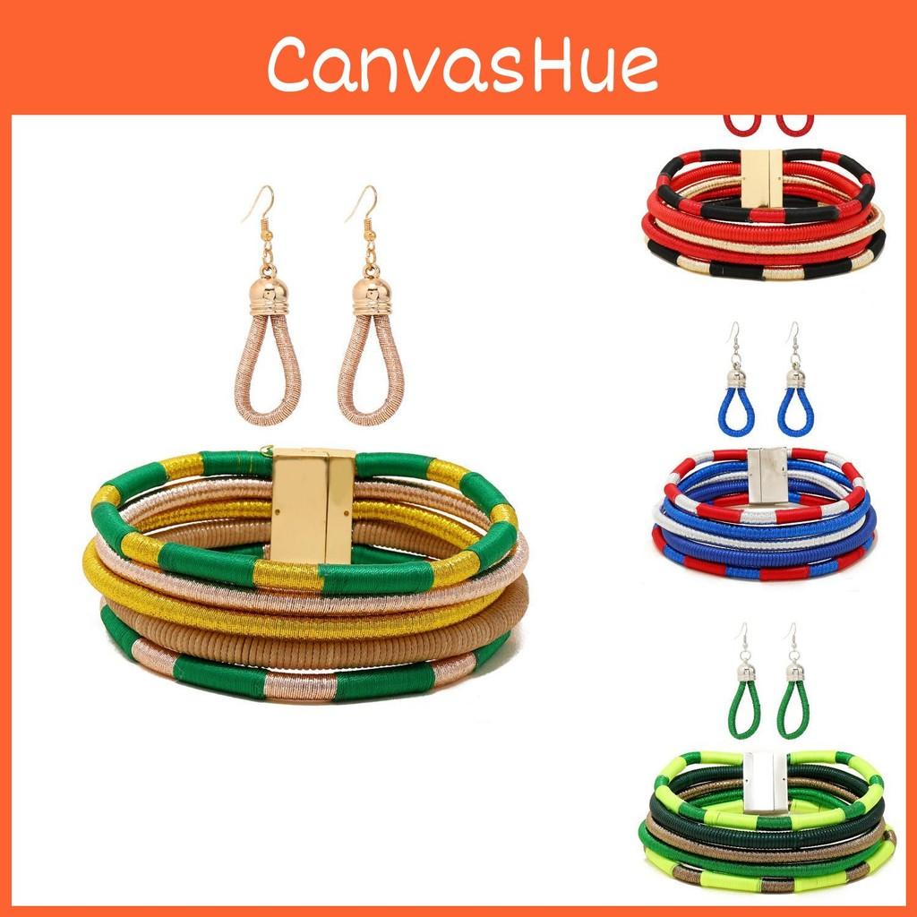 Flare African Jewelry Set With Electroplated Alloy Chains And Celestial Pattern Accessories For Women