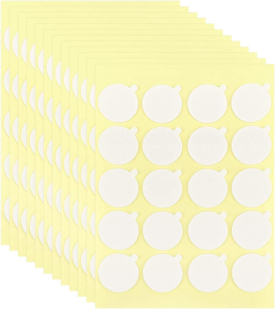 240Pcs Double-Sided Candle Wick Stickers Heat-Resistant Adhesive For Candle Making 0.79 Inch