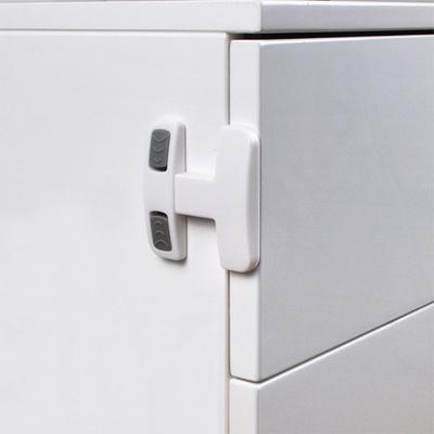 Double Buckle Cabinet Locks Child Protection Equipment Refrigerator Door Locks Baby Safety Locks