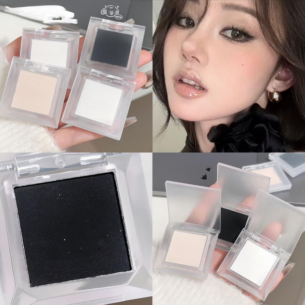 Monochrome Matte Highlights Smoked Eye Shadow Plate Powder Is Delicate and Durable Naturally Brightening Dopamine Eye Shadow 1Pc