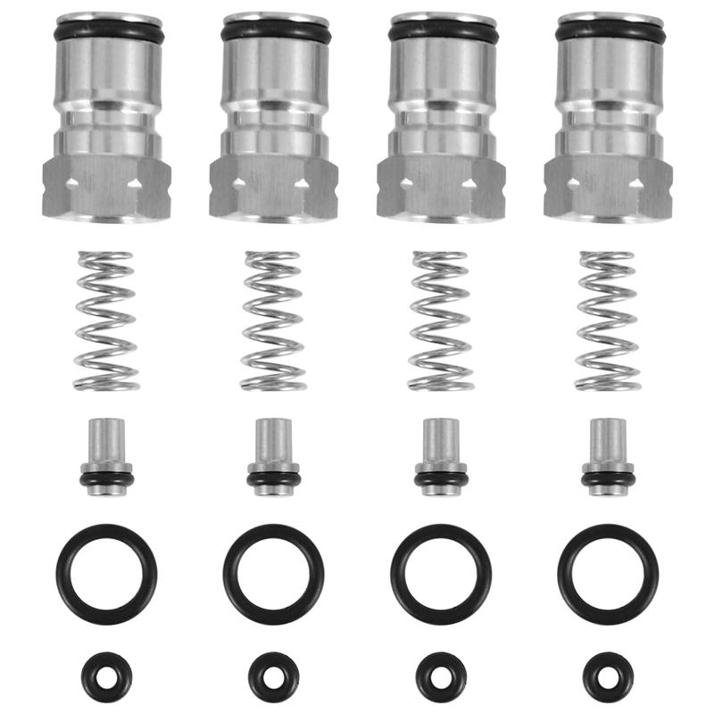 2 Pairs Cornelius Type Ball Lock Keg Posts,Stainless Steel Poppets And Springs,Poppet Female Thread Gas + Liquid