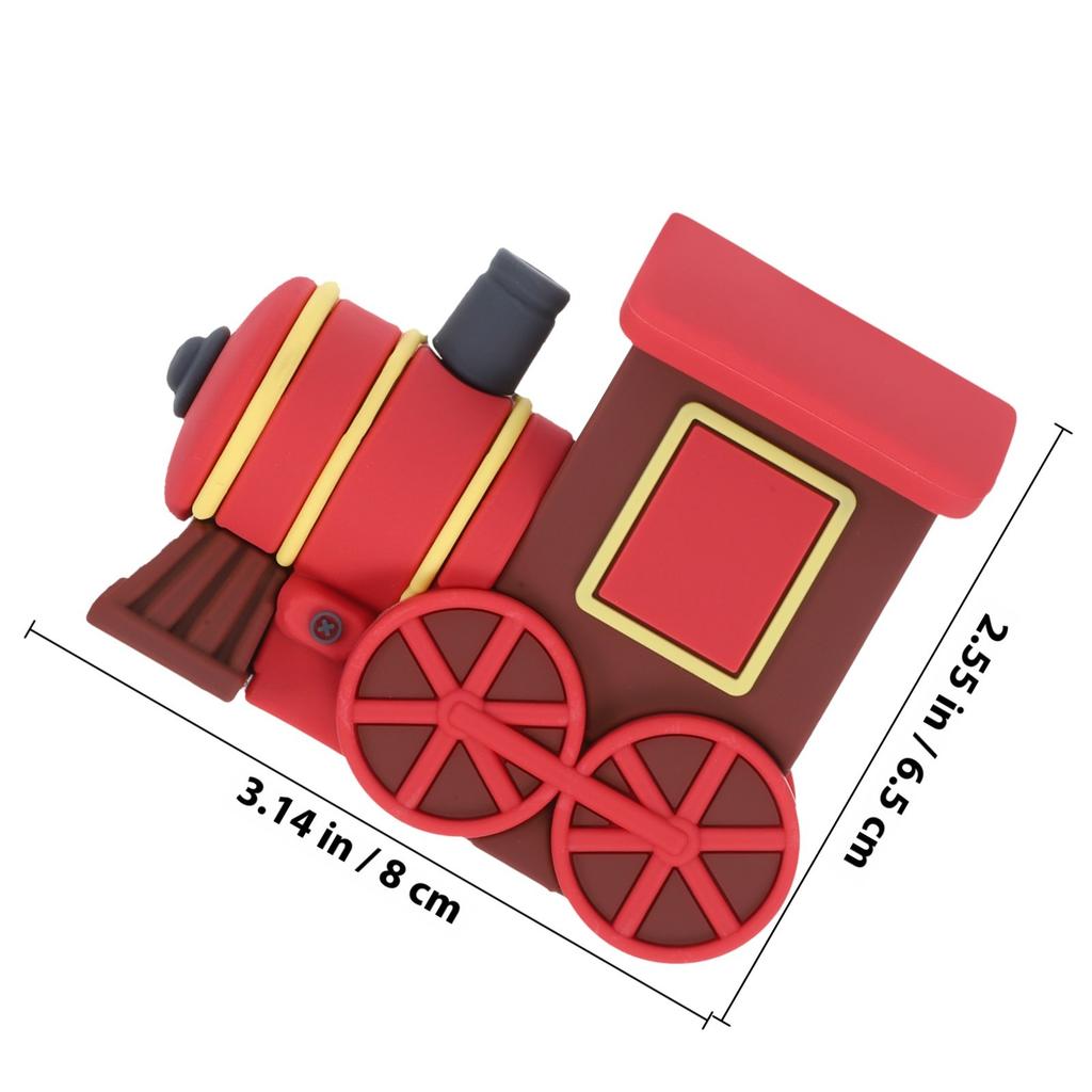 Cute Cartoon Train Cake Topper Birthday Party Decoration Miniature Train Decoration PVC Cupcake Cake Supplies Cupcake Toppers