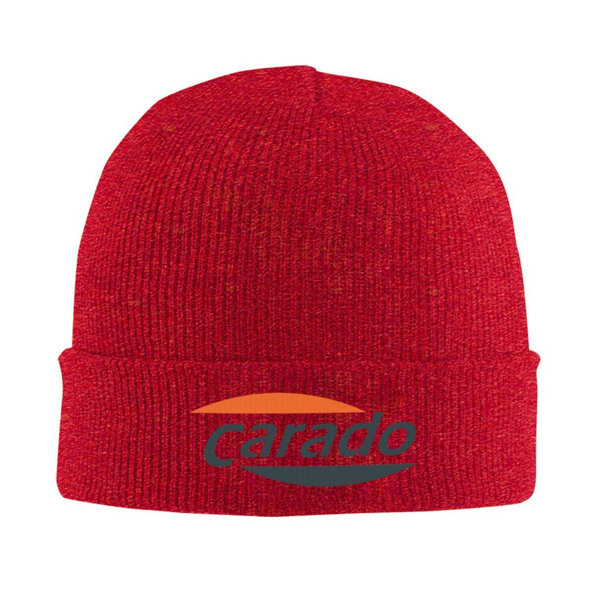 

Carado Logo Warm Knitted Cap Winter Knit Bonnet Hat Skullies Beanies Hip Hop Caps for Unisex One Size