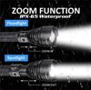 Outdoor Waterproof Led Flashlight Powerful Rechargeable Flashlight 26650 Bright Light Lamp Camping Hand Light USB Flash Lamp