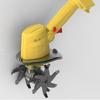 Portable Wireless Electric Tiller: Handheld Lithium Micro Tiller with Extension for Home Gardening