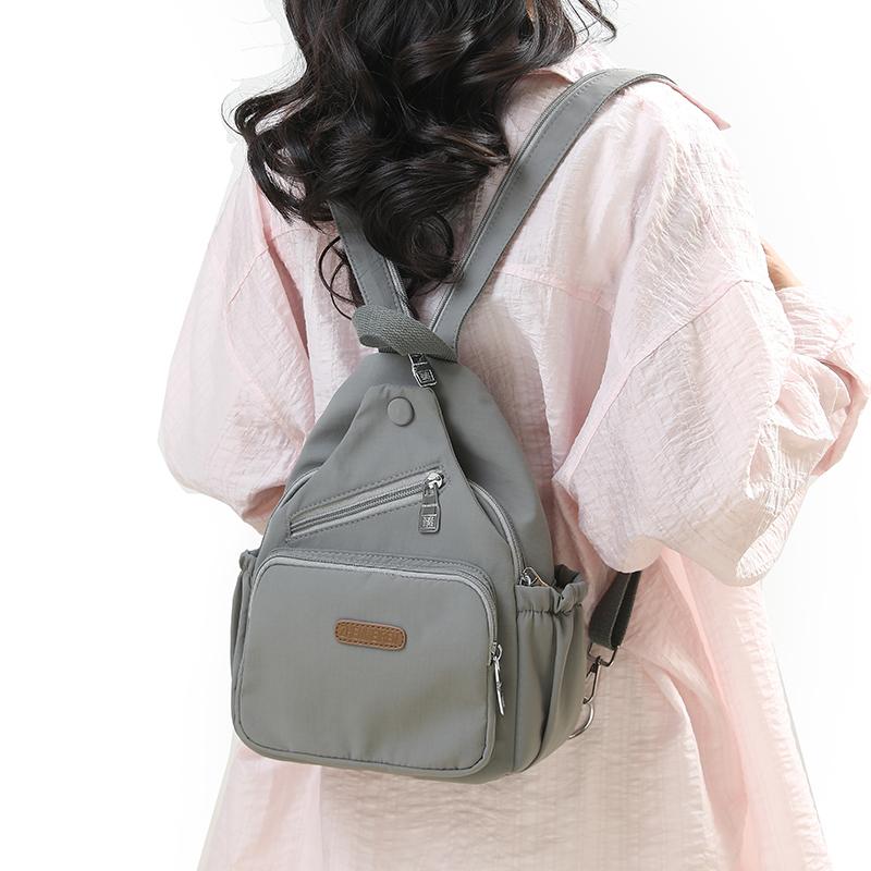 Multifunktionell Ryggsäck Dam Utomhus Bröstväska Resa Stor Kapacitet Ryggsäck