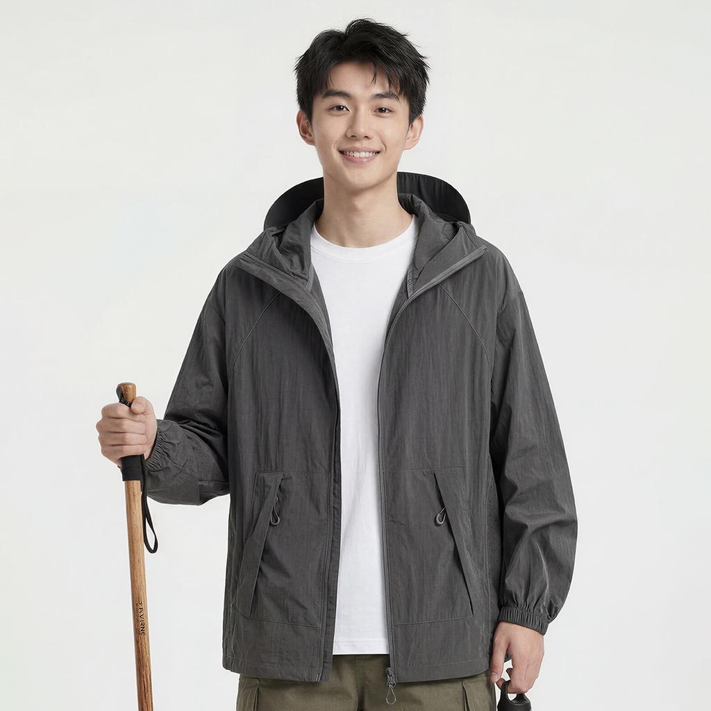 Outdoor UV Protection UPF10 + Sunscreen Clothing for Men and Women, Summer Thin Ice Silk Breathable, Light and Quick-drying Skin Clothing