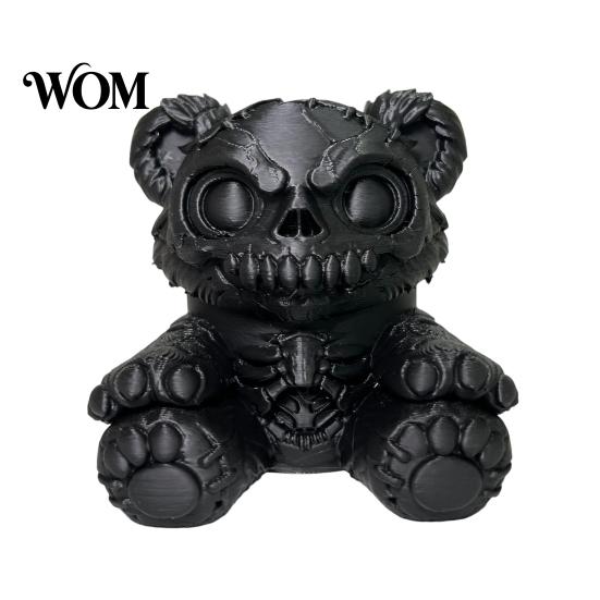 Stuffed Bear Car Accessory Creepy Trailer Hitch Cover, 3D Printed Exhaust Cap, Towing Durable Cover Ball Dust Cap for Truck SUV, Halloween Dark