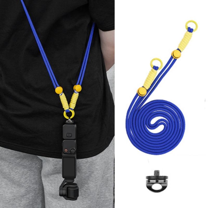 Camera Lanyard Strap Belt for Pocket 3/ONE X3/X4 and more Sports Cameras Hiking Skiing Enthusiasts Essential