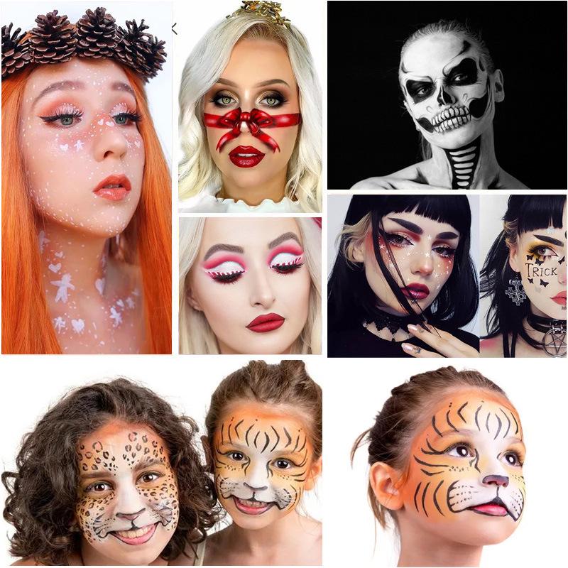 20-Color Body and Face Oil Paint for Halloween and Christmas