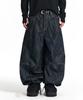 Gicheol Flowing Wave Balloon Denim Pants (Raw Indigo)