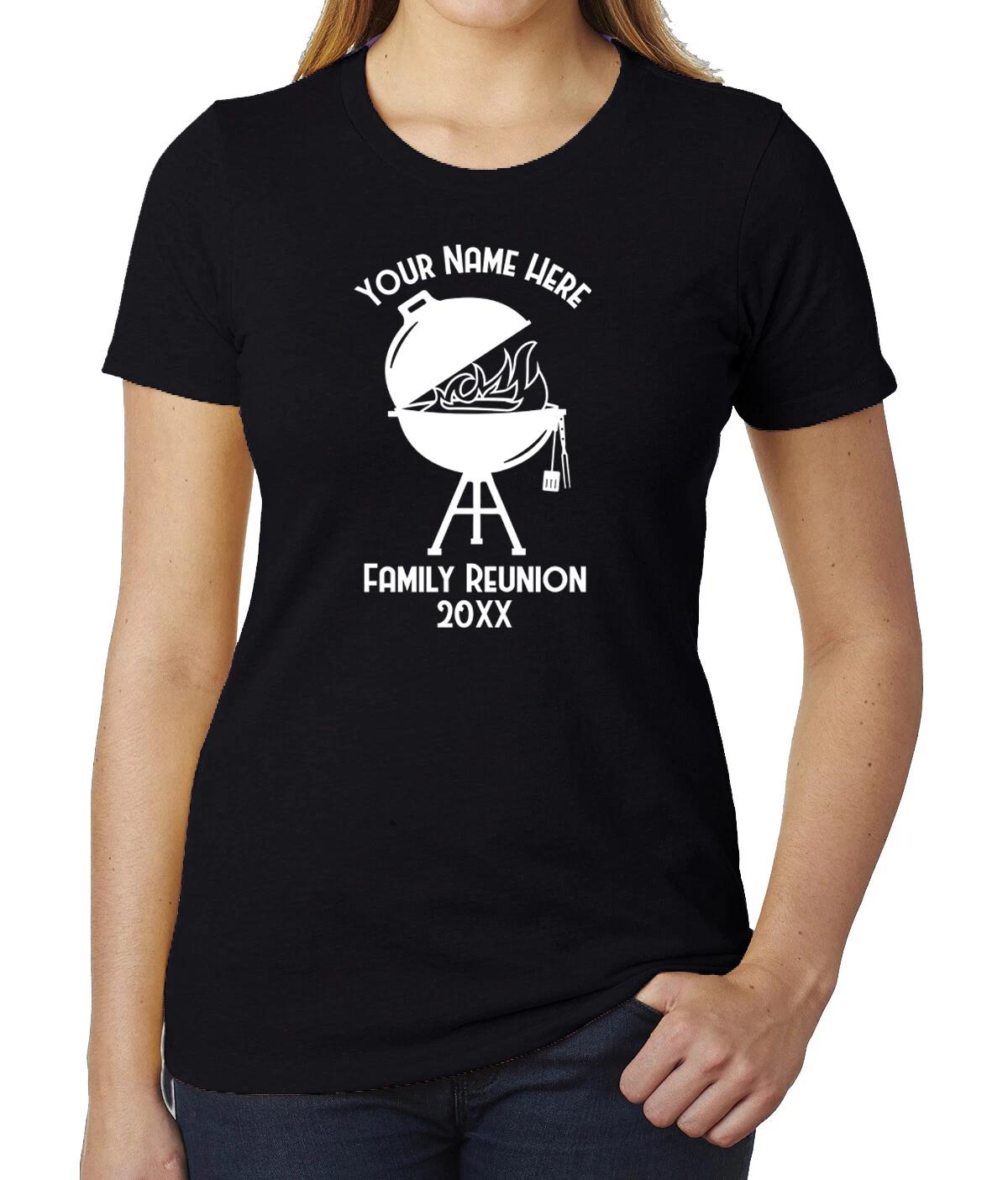 Flame Grill with custom name and Date -Family Reunion Woman s T-Shirts 4XL