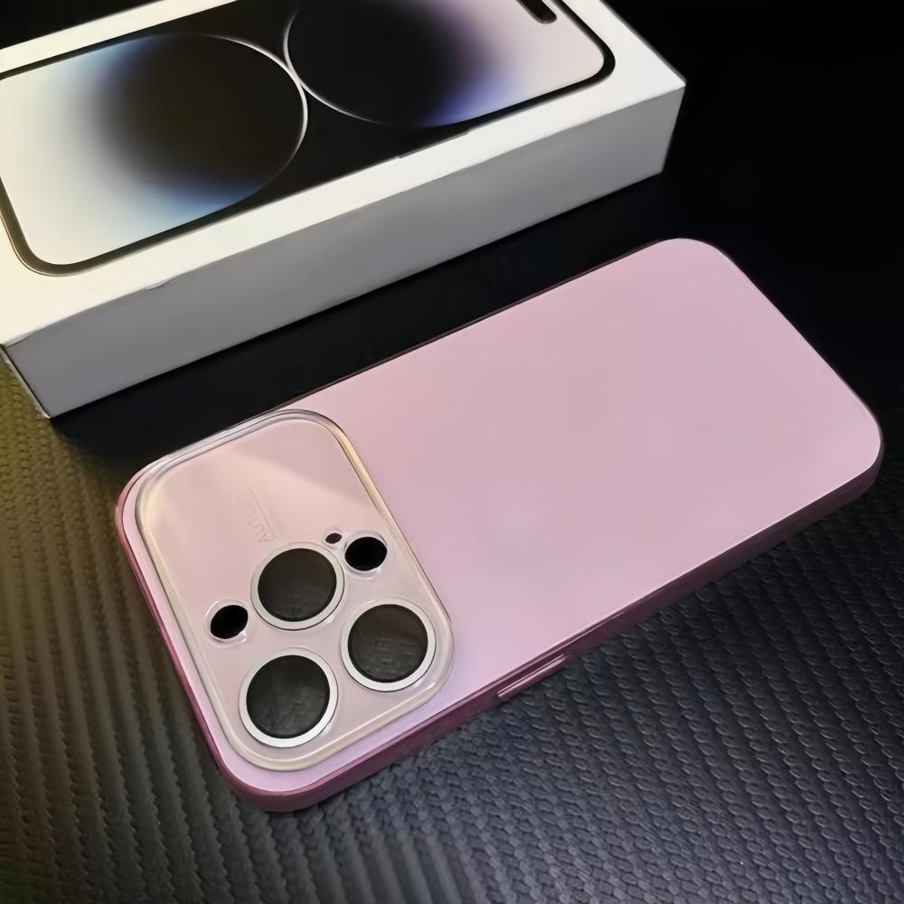 Instantly Turn 17 Large Window Lens Protect Case For iPhone 17 16 15 14 13 12 11 Pro Max Plating Bumper Hard Matte Cover