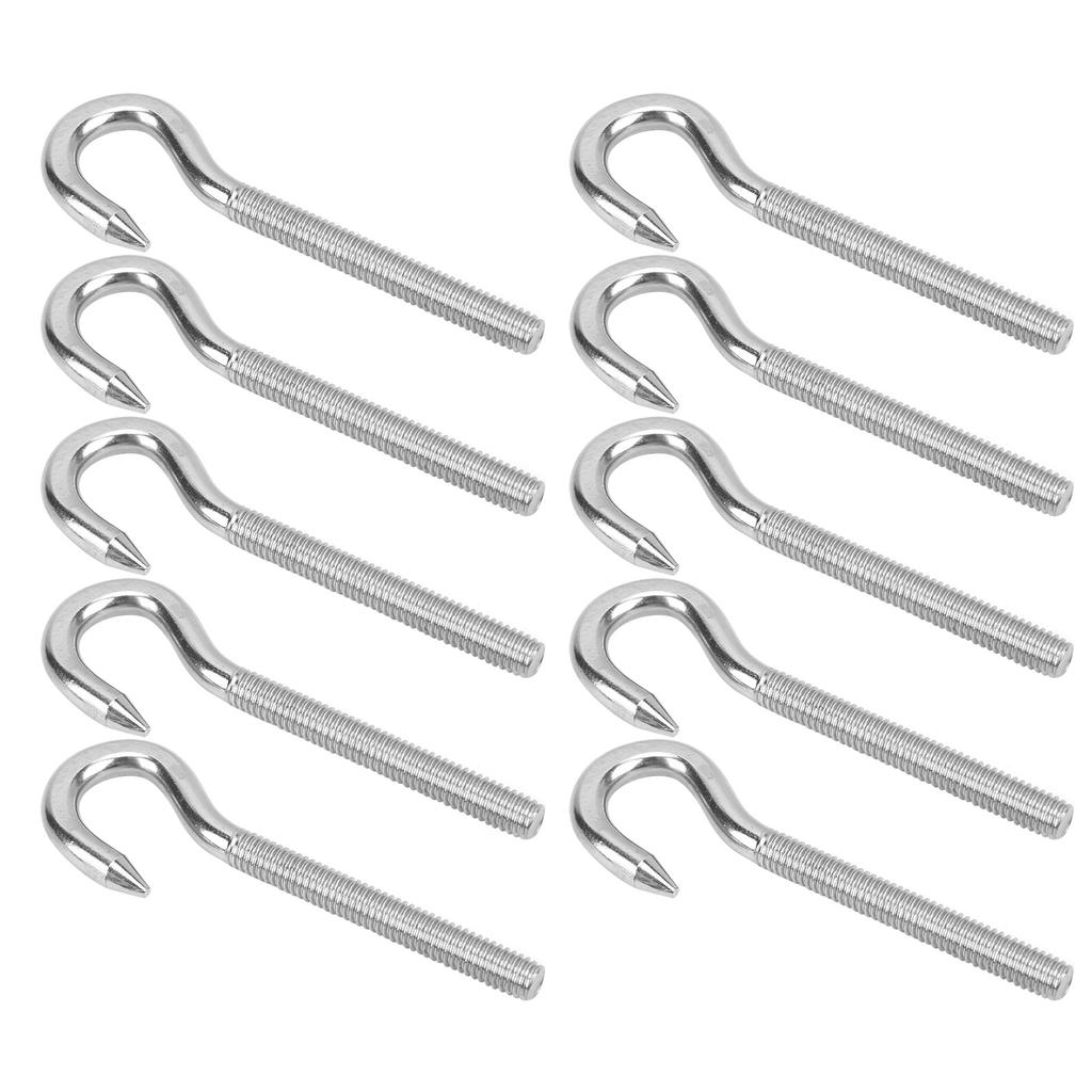 10pcs Screw Hook Stainless Steel High Hardness Cup Hanger for Chemical Industry Mechanical EquipmentM5