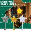 Night Gingerbread Tree Topper - Whimsical Holiday , Plastic Tree Topper Star Shape Christmas Tree Topper, Battery Operated Christmas Tree Topper