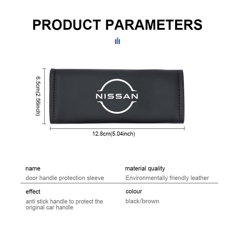 Car Door Inner Handle Protector Cover Leather Protective Case For Nissan J11 J10 Teana J31 Maxima Juke Cube Murano Skyline