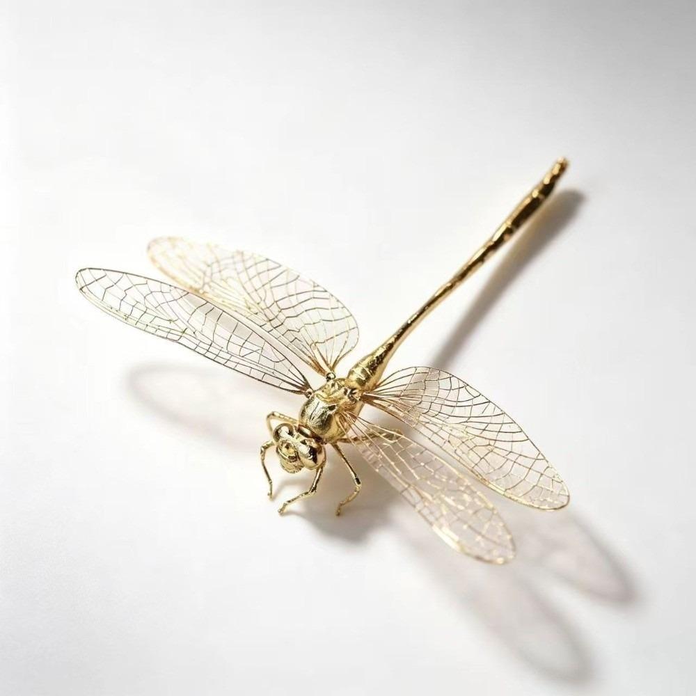 Antique-Style Dragonfly Ornament Simulation Insect Dragonfly Tea Pet Home Decoration