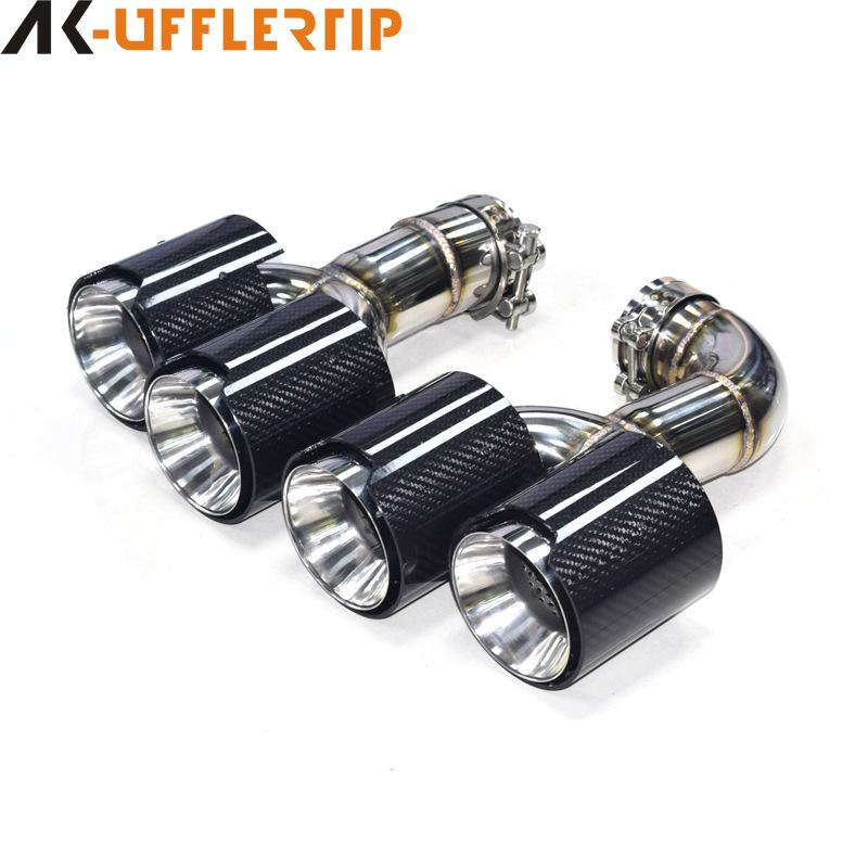 Thunder Edition Carbon Fiber Akrapovic Quad Exhaust Tailpipe for BMW X3/X4