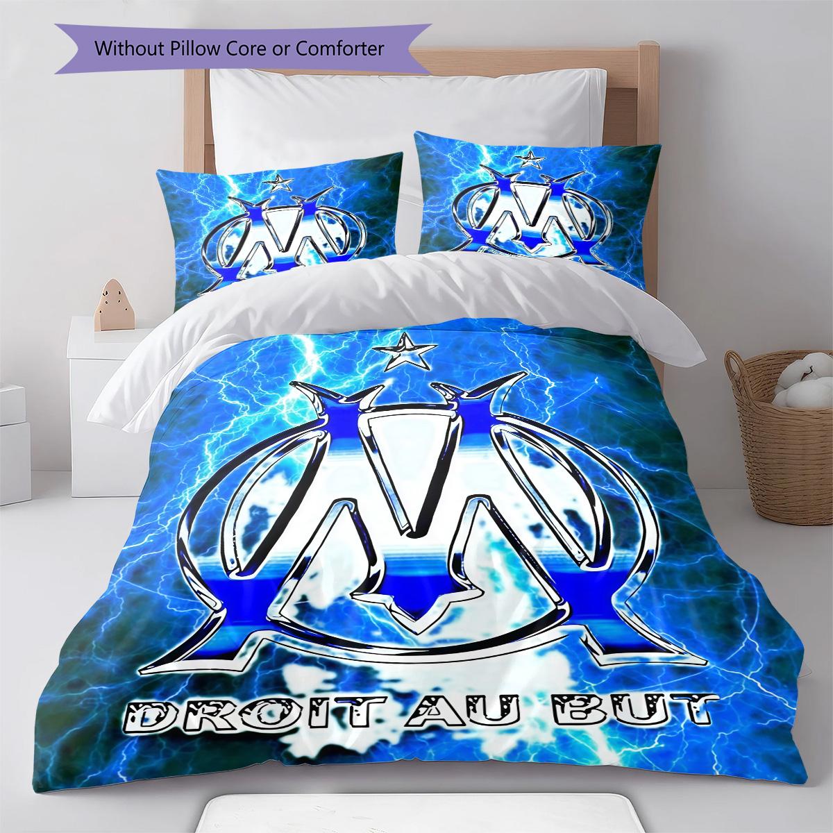 

les phocéens logo Bedding Quilt Set Quilt Cover Pillowcase Home Decoration Birthday Gift (1 * duvet cover + 2 * pillowcase, without core) 135x200cm