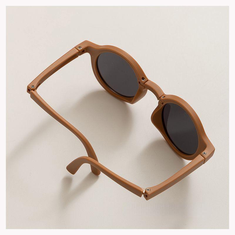 1 Set faltbare Kinder Sonnenbrille Mädchen Junge Sonnenbrillen Rund Street Beat Brillen Niedliche Baby Shades Brillen outdoor