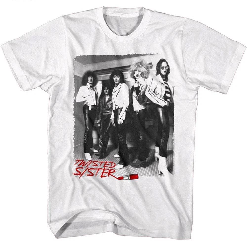 Twisted Sister Glam Rock Lipstick Men s T Shirt 2XL