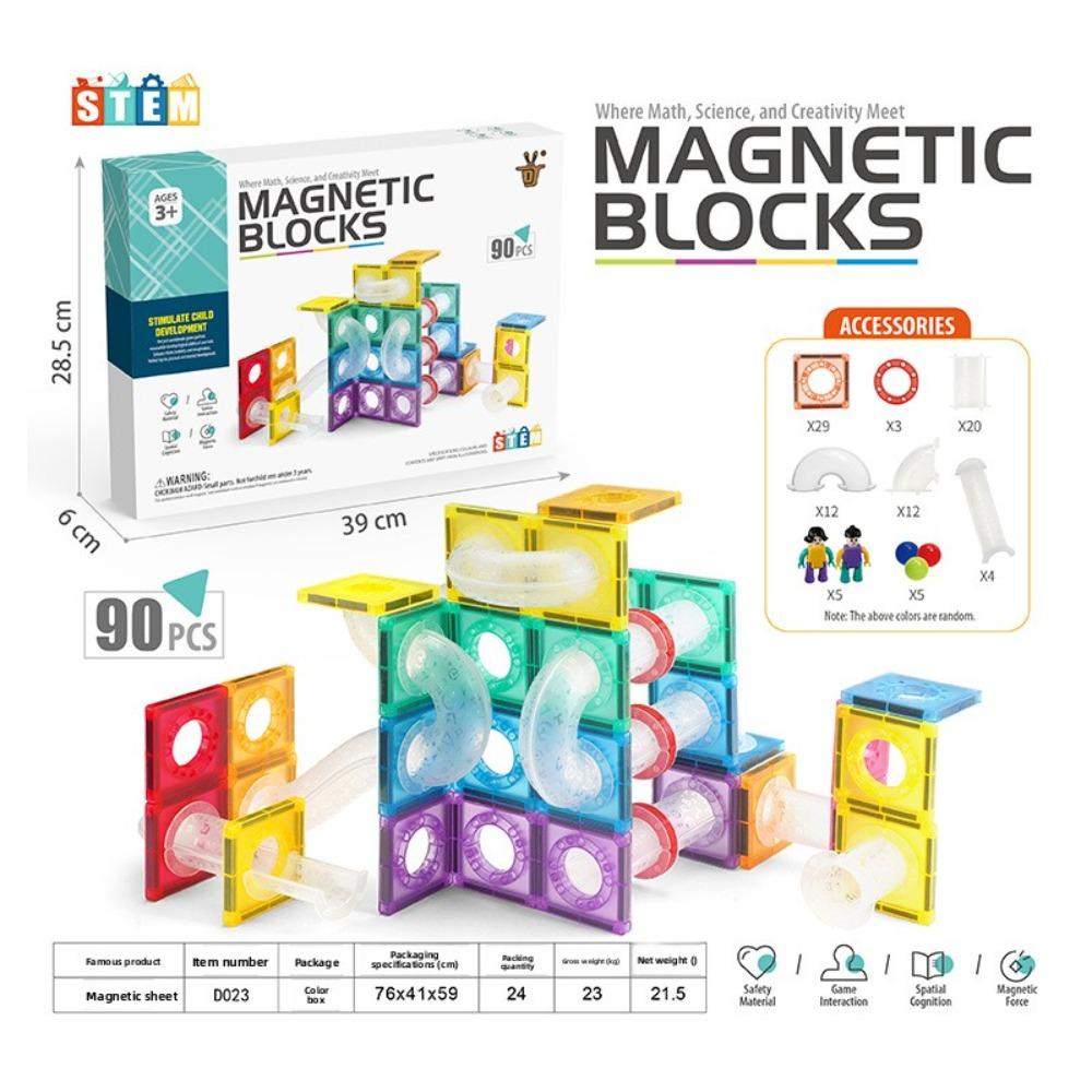 Track Magnetic Sheet Magnetic Sheet Building Block Educational Toy Rail Car Magnetic Sheet Magnet Construction Toy