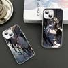 Cartoon Anime A-AlbedoS For IPhone 14 13 12 Mini 11 Pro XS Max X XR 14 Plus Tempered Glass Cover