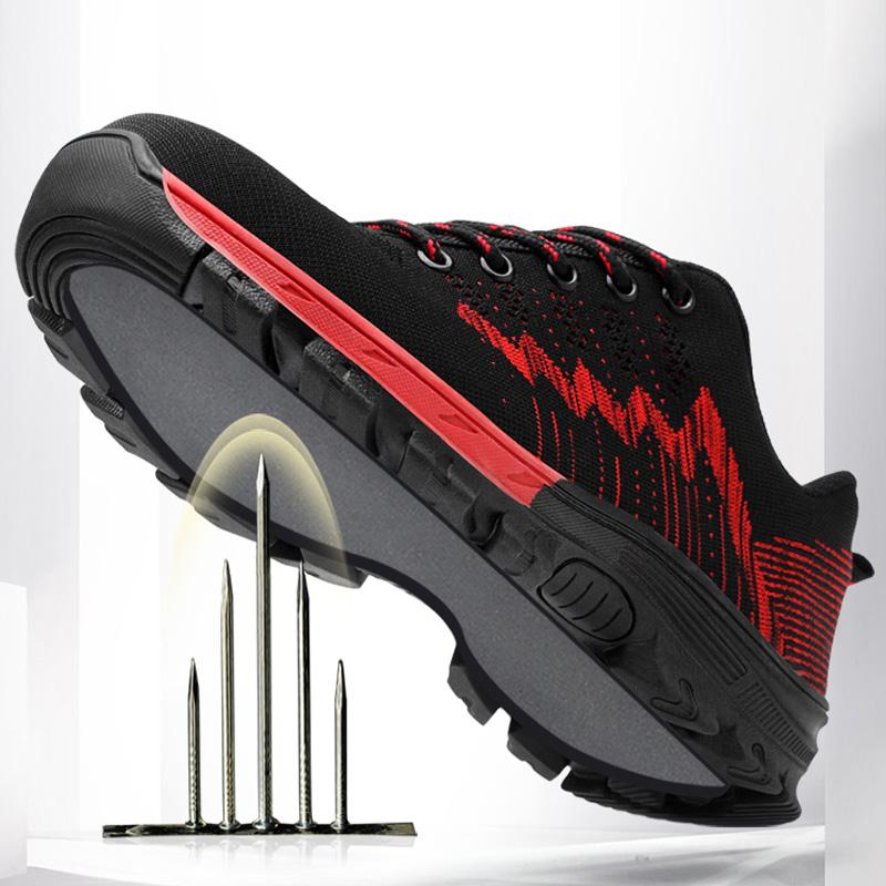 Newest -108 Holfredterse Boots Mens Work Steel Toe Shoes Anti-Smash Comfortable Protection Outdoors Lightweight Shoes