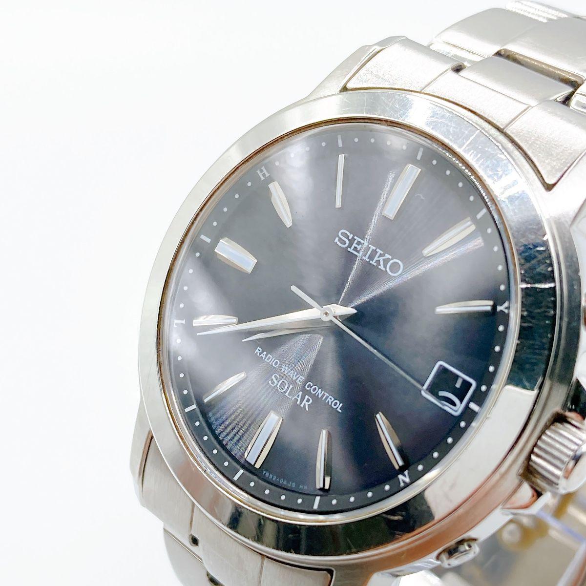 216 SEIKO Seiko men s watch solar radio operation silver