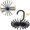 Belt Hanger Scarf Tie Rack Holder for Closet 360 Degree Rotating Clothes Hangers with 18 Claws for Hanging Scarf Towels
