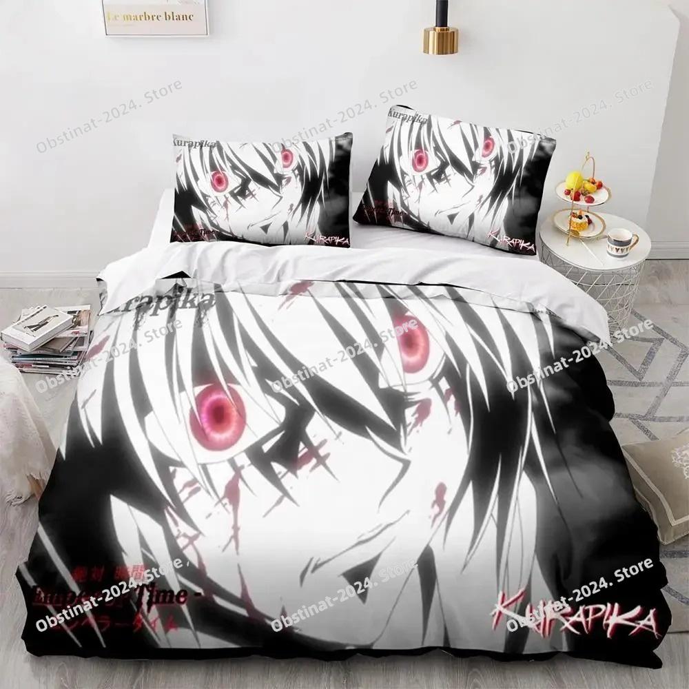 HUNTER×HUNTER Постельный комплект Односпальный Полуторный Двуспальный Кингсайз Комплект для кровати Взрослый Детский Спальня Комплекты пододеяльников Комплект постельной мебели спальня
