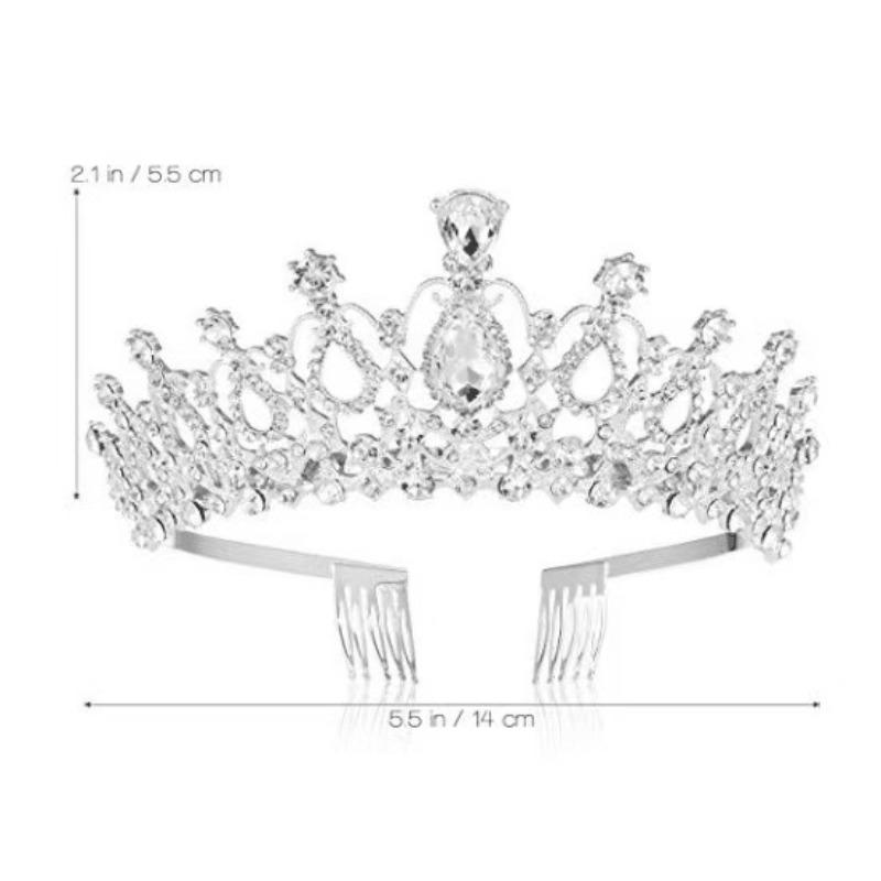 Kristall Diamant Braut Hochzeit Dutt Haar Tiara Geburtstag Kopfschmuck Haaraccessoire Ball Krone Autoshow Performance Stirnband