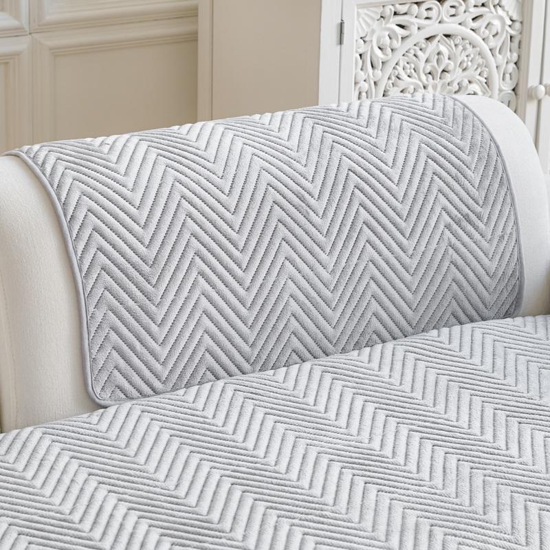 Geometry Pattern Thicken Sofa Cover Universal Soft Non-slip Couch Towel Mat for Living Room Four Seasons