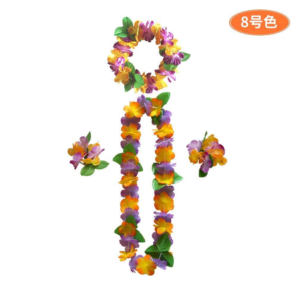 HUIRAN Artificial Flower Garland Hawaiian Flower Necklace Hawaiian Party Decorations Hawaii Party Favors Summer Party Supplies