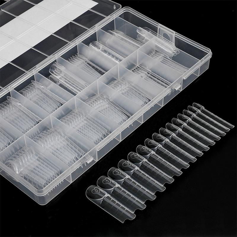 Long Coffin Nail Tips Full Cover Press On Reusable Fake Nails for Women Girls Manicure Home Party Use