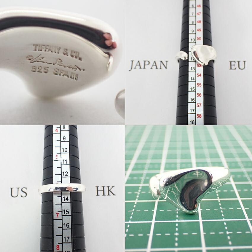 [Used] TIFFANY 925 Heart Ring / Size 12 / j9-6