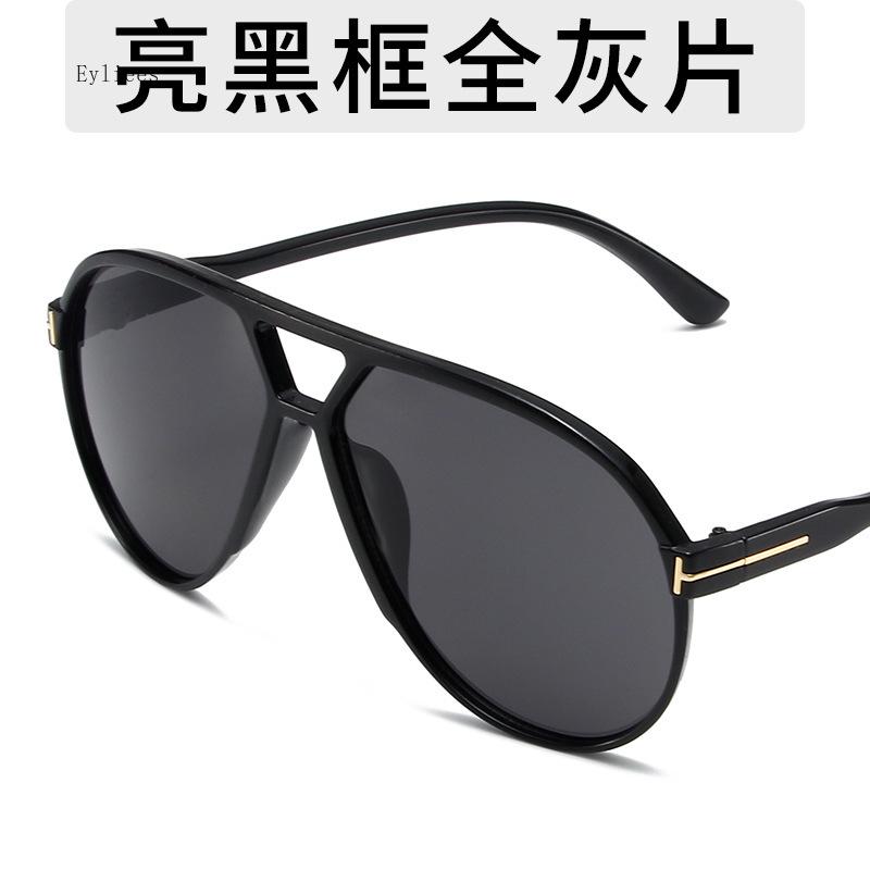 Vintage Oversized Pilot Sunglasses Women Designer Black Yellow Goggle Gradient Big Frame Sun Glasses UV400 Luxury Men's Sh