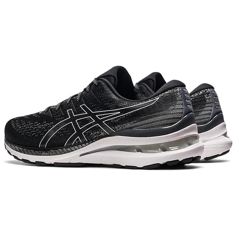 new Asics Gel Kayano 28 Black White Carbon Fiber