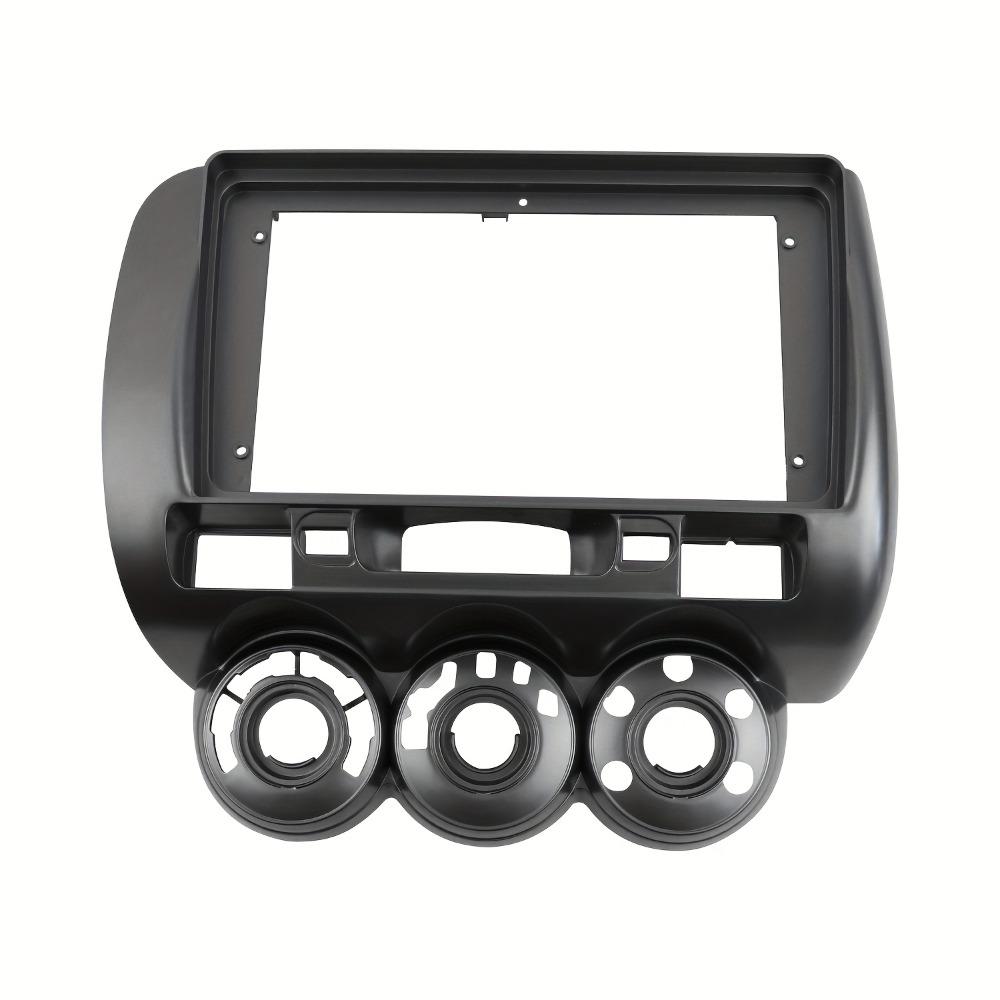 For HONDA JAZZ City 2002-2008 MANUAL AC LHD 9 Inch Car Fascia Frame Decorative Panel Mounting Auto Interior Accessories