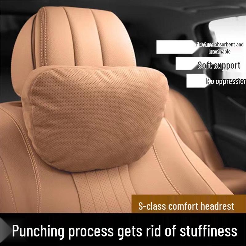Poduszka zagłówka do samochodu Mercedes Klasa S Maybach i BMW - Ochraniacz karku i podparcie lędźwiowe