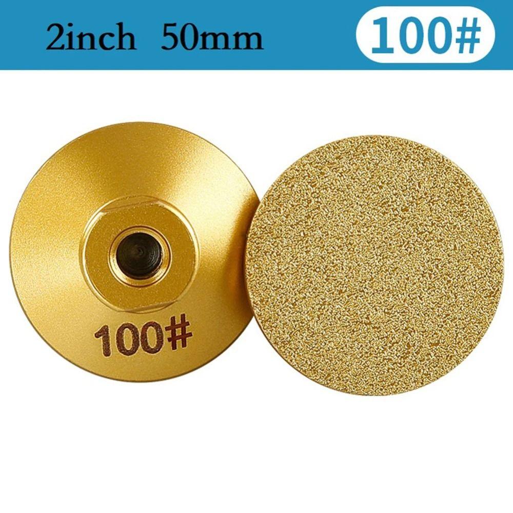 

Brazing Edge Brazed Flat Grinding Head Carborundum+Metal Profile Grinding Wheel Marble M10 Thread Grit 100