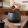 Jian Shui Ceramic Tea Waste Bowl & Brush Set
