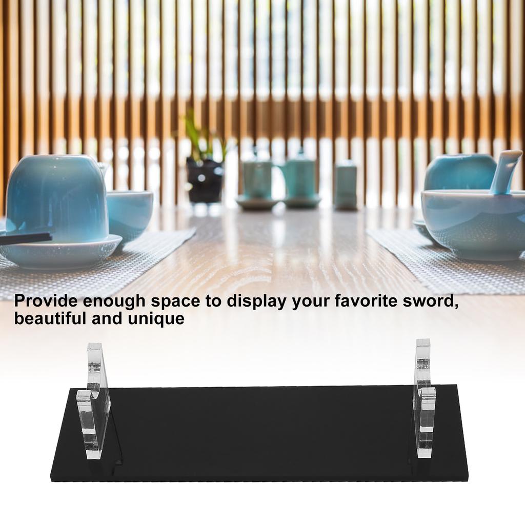 Acrylic Sword Stand Holder Tabletop Sword Display Storage Rack for Home Shop Transparent