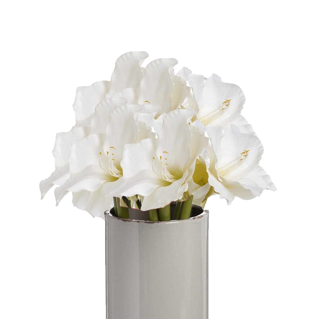 Hill Interiors Single Artificial Amaryllis Flower Stem
